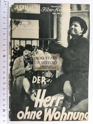 Illustrierter Film Kurier IFK Nr 954 Der Herr ohne Wohnung Paul Hörbiger Hilde v