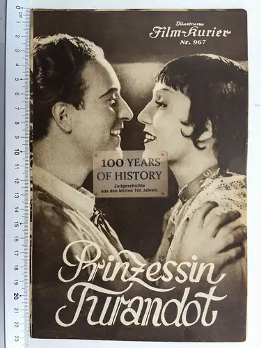 Illustrierter Film Kurier IFK Nr 967 Prinzessin Turandot Willy Schaeffers