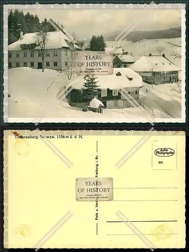 Orig. Foto AK Todtnauberg Todtnau im Schwarzwald 1939 Winterlandschaft