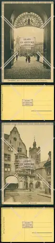 AK 2x Darmstadt 1928 Kirchstraße und Blick Schlossportal nach dem Marktplatz