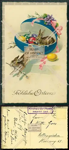 AK Ostern 1916 Landpoststempel Hamburg Kirchwerder Howe Bergedorf Land