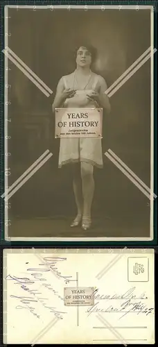 Foto AK Schauspielerin Spielzeit 1926-27 handschriftliche Info Rückseite