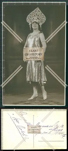 Foto AK Schauspielerin Spielzeit 1926-27 handschriftliche Info Rückseite