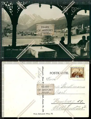 Foto AK Gosau Österreich Gasthof Brandwirt Pass Gschütt Str. 1