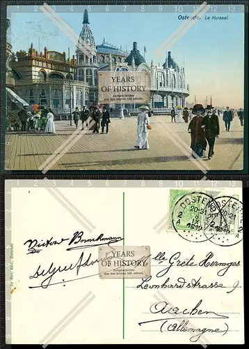 AK Ostende 1912 gelaufen le Kursaal Hafenstadt Seebad belgischen Küste Westfla