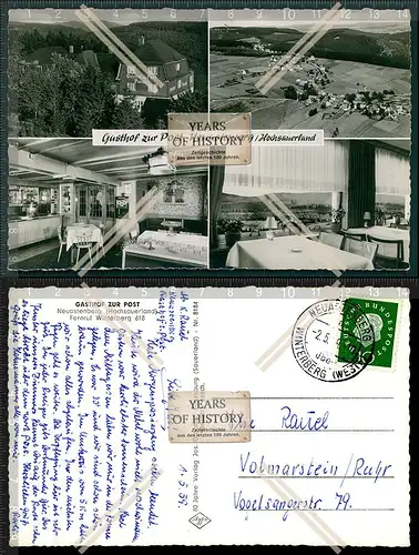 Foto AK Neuastenberg Winterberg Gasthof zur Post Hochsauerland 
