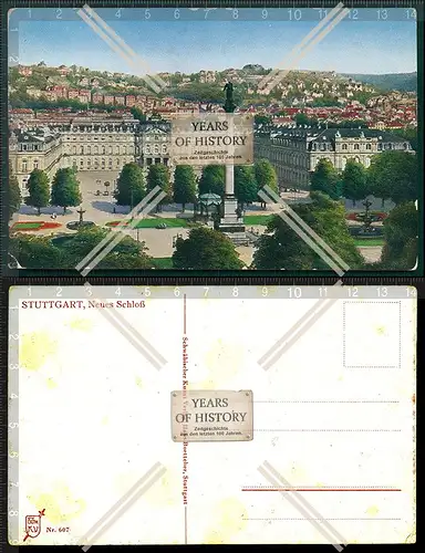 AK Stuttgart neues Schloss 1911 