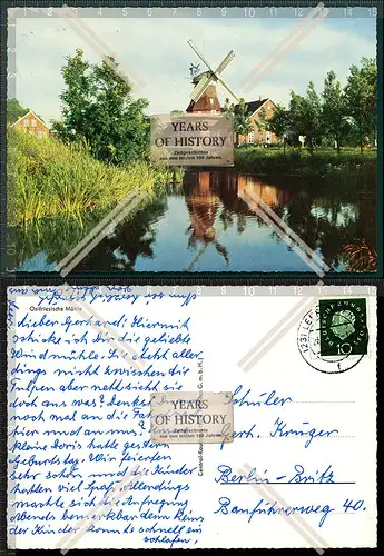 Orig. AK Windmühle Leer Ostfriesland Holländerwindmühle