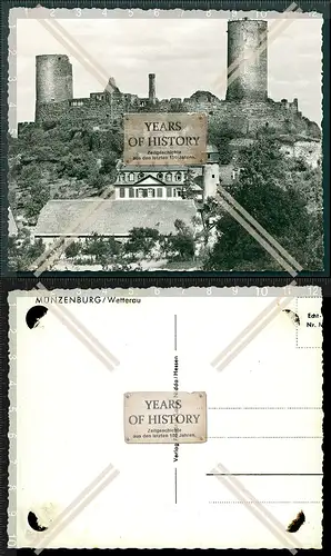 Orig. Foto AK Münzenburg Burg Münzenberg Wetterau 