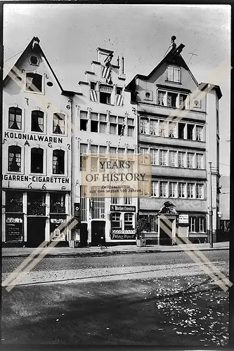 Foto Köln 1944-46 Kolonialwaren Zigaretten Zigarren Em Krützsche Bar Restaura