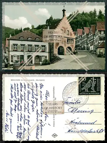 Orig. Foto AK Schiltach Rottweil im Schwarzwald Marktplatz