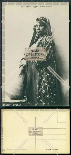 AK 1911 Egyptian Native Woman Ägypterin