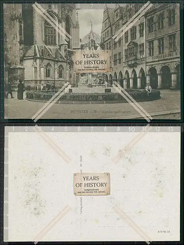 AK Münster im Westfalen Lambertus Brunnen 1913