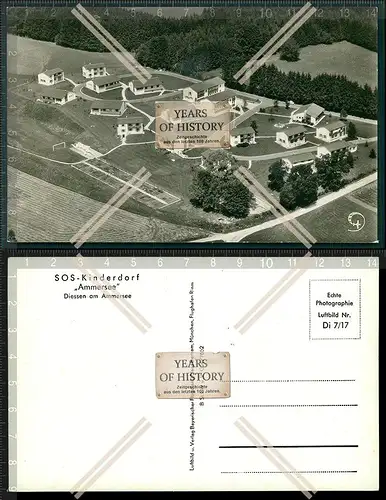 Foto AK Dießen am Ammersee SOS-Kinderdorf Luftbild Fliegeraufnahme