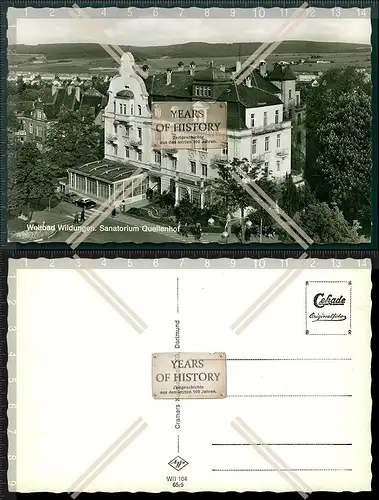 AK Bad Wildungen Sanatorium Quellenhof Luftbild Fliegeraufnahme
