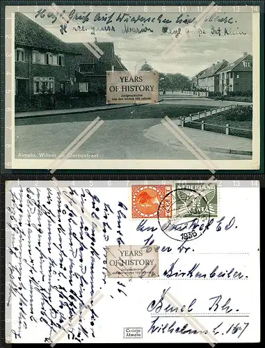 AK Willem de Clercqstraat in Almelo Niederlande Holland 1936 gelaufen
