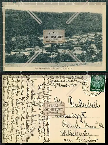 AK Bad Gottleuba Berggießhübel Sachsen Panorama 1934 gelaufen