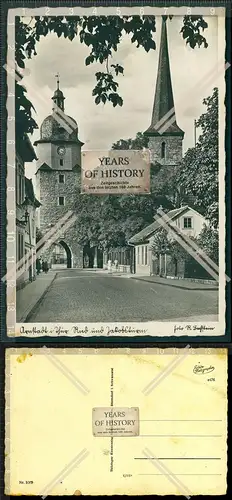 Foto AK Riedtor Jakobsturm in Arnstadt Thüringen 1939