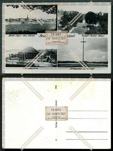 AK Düsseldorf am Rhein 1939 Mehrfachansicht Adolf Hitler Platz uvm.