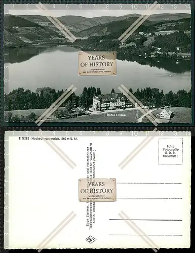 Foto AK Hotel Titisee Schwarzwald Panorama mit Hotel Ansicht