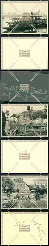 Orig. Foto 3x Dresden 1940 Elbe Dampfer Johanna in Bad Schandau