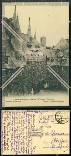AK 1.WK Weltkrieg Chateau de Thugny-Trugny Feldpost gel. 1915-17 Belgien Frankr