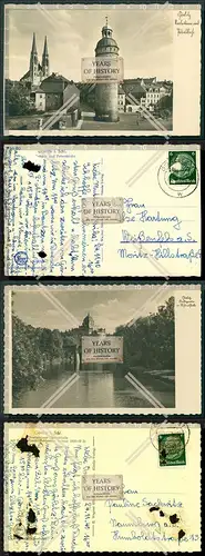 Foto AK 2x Görlitz Nikolaiturm Gedenkhalle Peterskirche 1940 gelaufen 