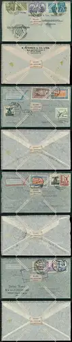 alter Brief 4x Briefmarke Stempel für Sammler