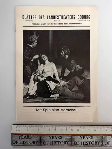 Heft 1/2 A./Mai 1976 - Blätter des Landestheater Coburg - mit Spielplan Vorschau