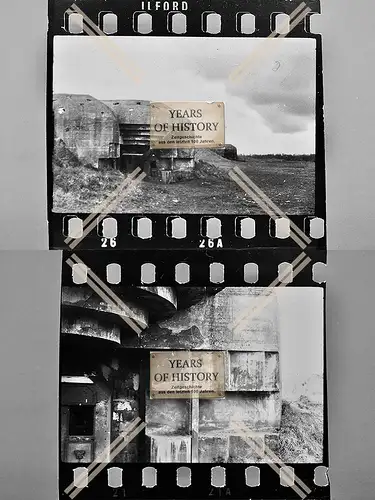 2x Foto Alliierte Normandie Bunker Shelter Calvados Caen Atlantikwall Overlord