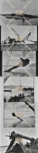 6x Foto Tirpitz Schlachtschiff Norwegen Altafjord Tromso U-Boot Taucher Bergung