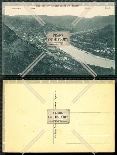 Orig. AK Salesel Dolni Zalezly Ortsansicht mit Dubitzer Kirche uvm 1913