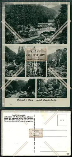 Orig. AK Okertal im Harz mit Hotel Romkerhalle 1939 Jagdschloss im Königreich 