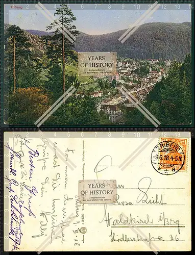 Orig. AK Triberg im Schwarzwald 1918 gelaufen