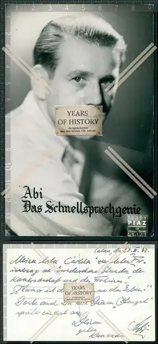 AK Foto Portrait Abi das Schnellsprechgenie 1943 Autogramm Widmung