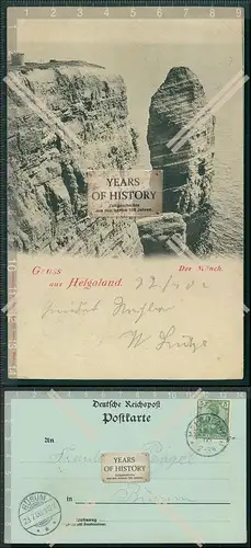 AK Helgoland 1900 gelaufen der Mönch