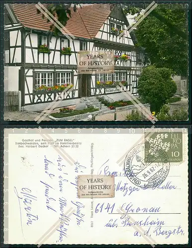 Foto AK Sasbachwalden Saschwalle Ortenaukreis Gasthof Pension zum Engel 