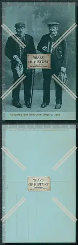 AK Abschied der Rekruten Girgl und Jakel 1906 Humorist Charakter Groteskkomiker