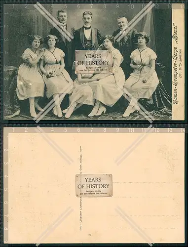 AK Damen Trompeter Corps Rienzi Direktor Otto Jantzen 1911