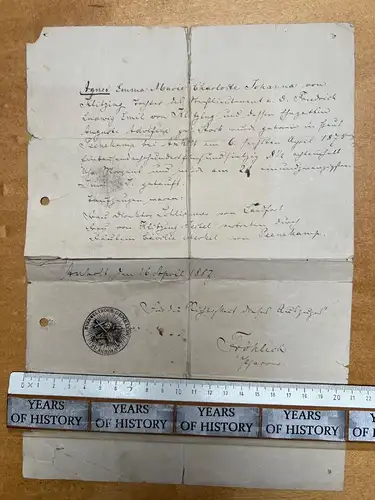 Dokumente handschriftlich ab 1858 Kirche und vieles mehr
