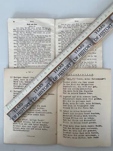 2x Kleines Büchlein Christliches Gesangbuch Lieder Bautzen 1942 und von 1897