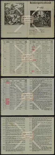 Orig. Heft Kindergottesdienst 1942 Lünen Horstmar b. Dortmund Themenblatt