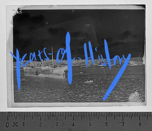 Orig. Negativ 1.WK Weltkrieg 6×9 cm Transportschiff Kriegsschiff 1914-1918 