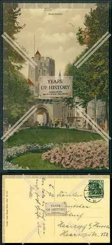 AK Köln Severinstor Kölsch Vringspooz Severinsportz Severinspforte 1912 gel.