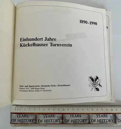 Kückelhausen Halver Sportverein Einhundert Jahre Kückelhauser Turnverein 1890-90