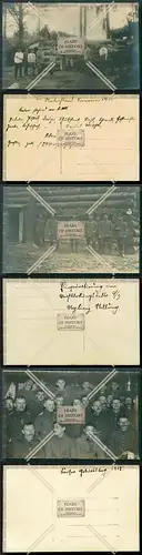 Orig. Foto AK 1. WK Feldpost 1914-18 Bunker Bau Schießscharte 1917 Soldaten un