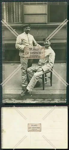 Orig. Foto AK 1.Welt Krieg Soldaten fröhliche Biertrinker Bierkrug