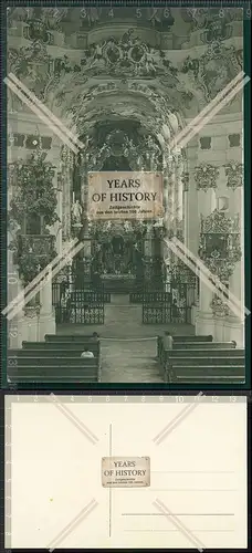 Orig. Foto AK Kirche Kathedrale Altar Decken Malerrey Innen Ansicht 1933