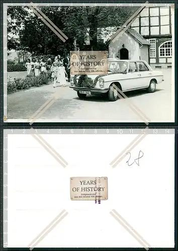 Foto AK bei Rinteln Schaumburg Hochzeit Mercedes Benz S Klasse 1960 er Jahre