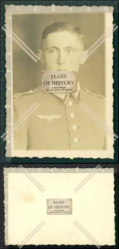Orig. Foto Portrait Porträt Soldat Uniform Passbild 